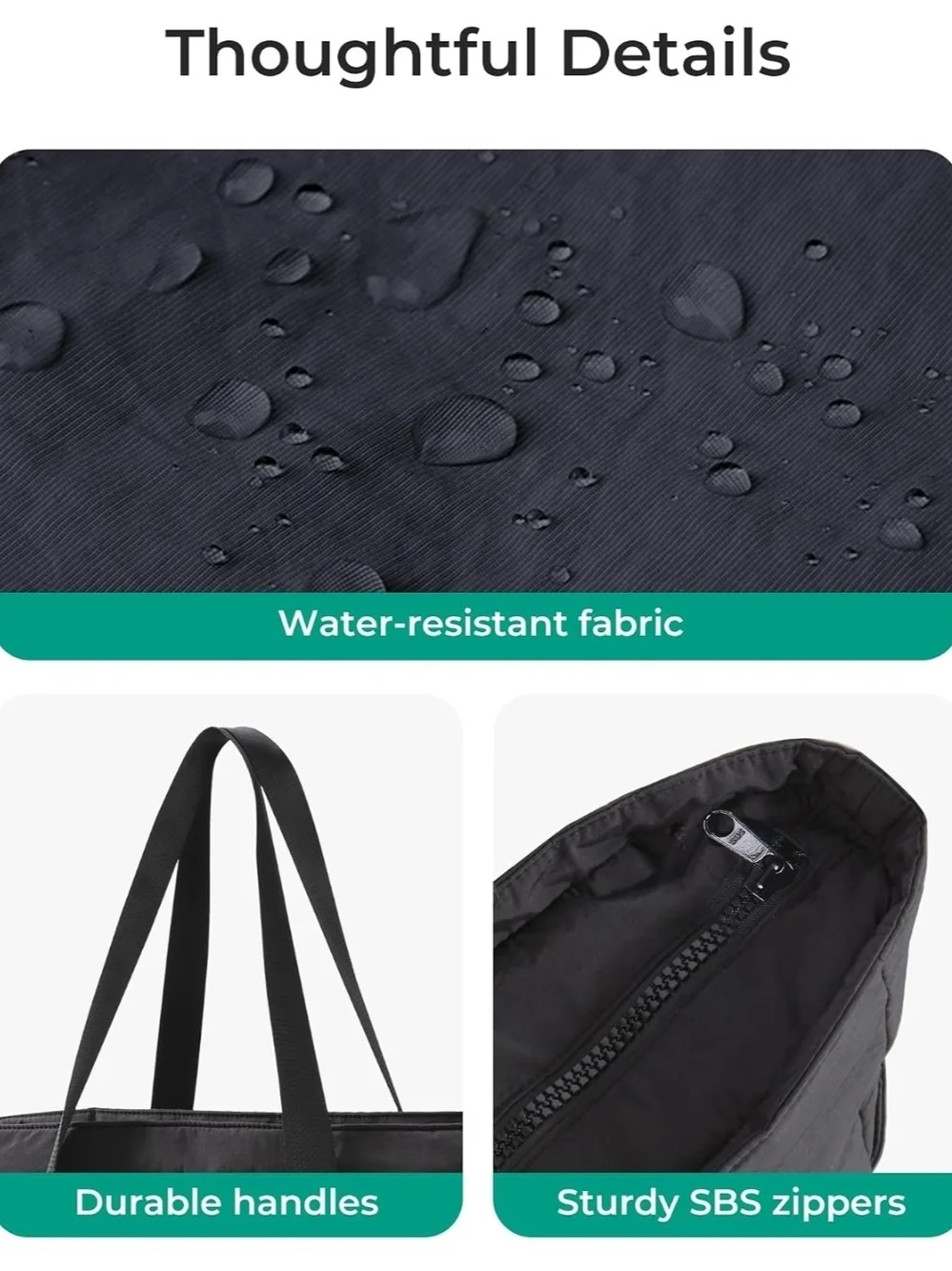BAGSMART Gym Tote Bag for Women, 24L/28L Travel Tote Yoga Mat Bag